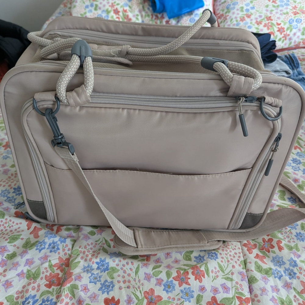 Top Paw Tan Expandable Pet Carrier